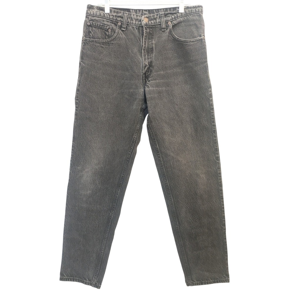 Levi's 550 Men's 34x34 Black Denim‎ Cotton Relaxed Tapered Jeans Vintage Wash